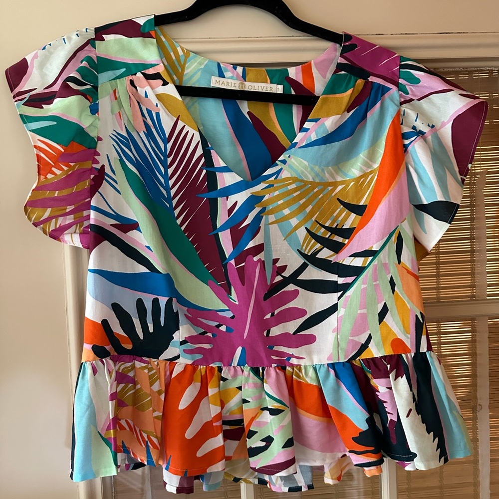 Marie Oliver Zoey Blouse Size M